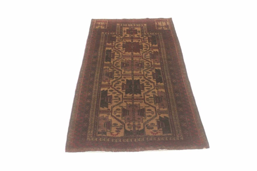 Belutsch Teppich 157x84 cm - Handgeknüpft, 100% Wolle, Orientteppich