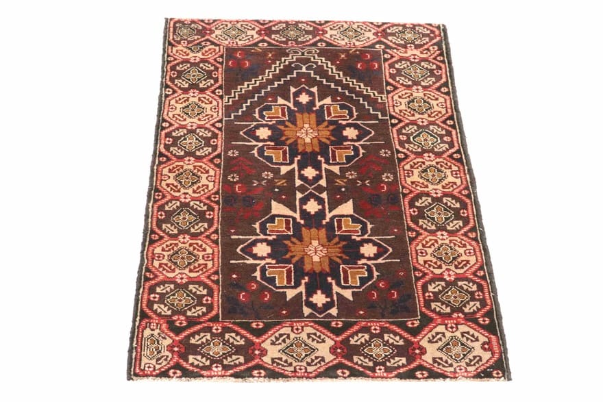 Belutsch Teppich 127x81 cm, handgeknüpft, 100% Wolle, Persien