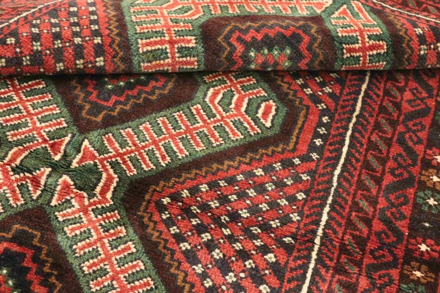 Belutsch Teppich 192x103 cm, handgeknüpft, 100% Wolle, Orientteppich