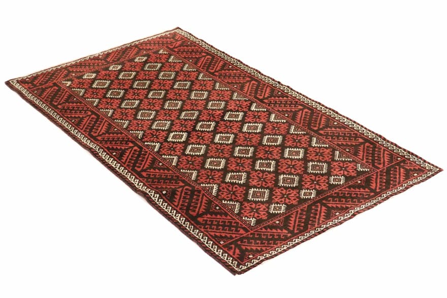 Belutsch Orientteppich 212x111 cm – Handgeknüpft, Wolle, Muster