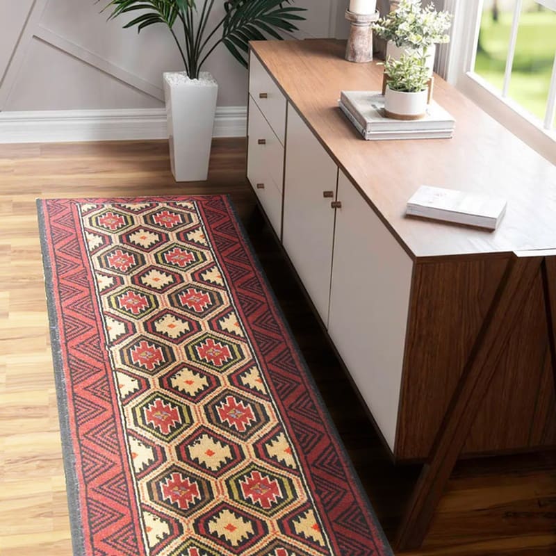 Handgeknüpfter Orientteppich 192x51 cm – Belutsch, geometrisch, Wolle