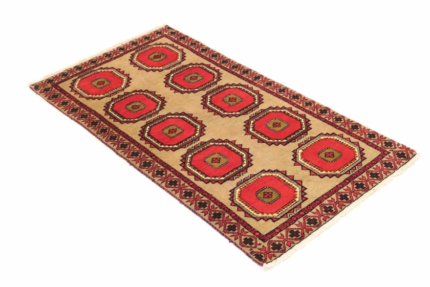 Belutsch Teppich 189x103 cm, geometrisch, handgeknüpft, Iran