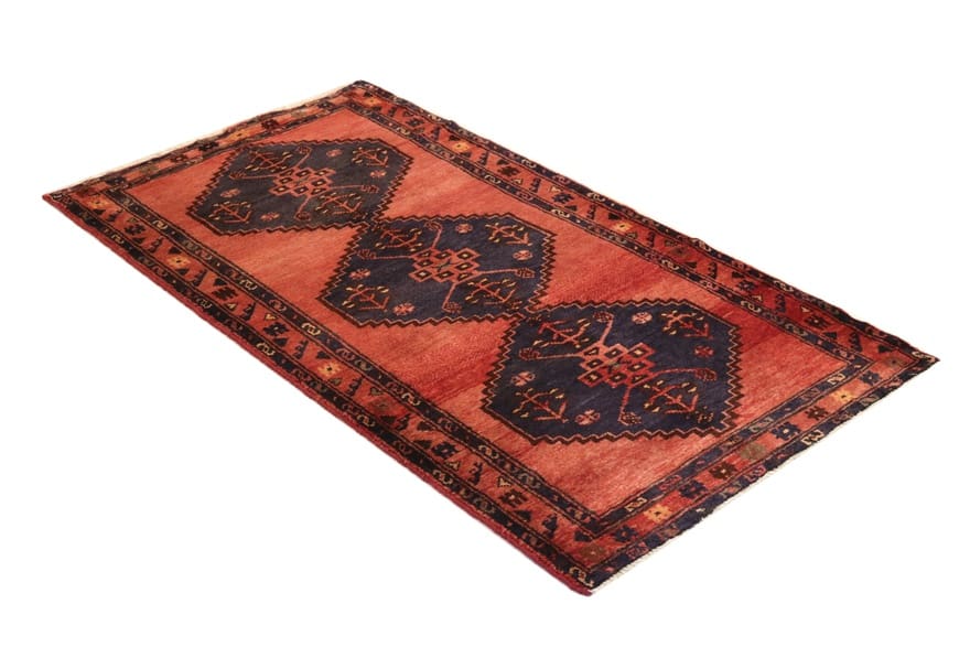 Belutsch Teppich 195x104 cm, geometrisches Muster, handgeknüpft