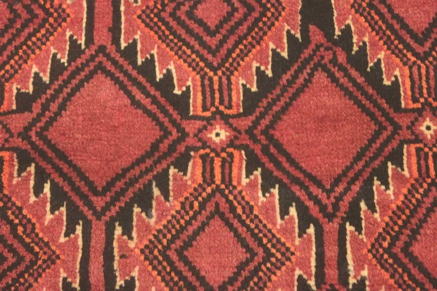 Orientteppich Belutsch 159x93 cm, handgeknüpft, einzigartiges Muster
