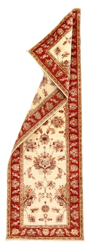 Zieglerfarhan Orientteppich 248x83cm, handgeknüpft, antikes Design