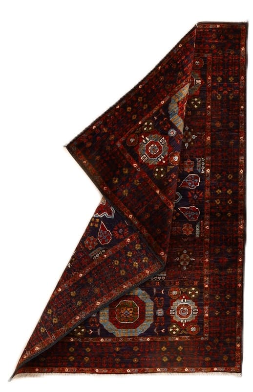 Mamluk Orientteppich 153x105 cm, handgeknüpft, Wolle, stilvoll