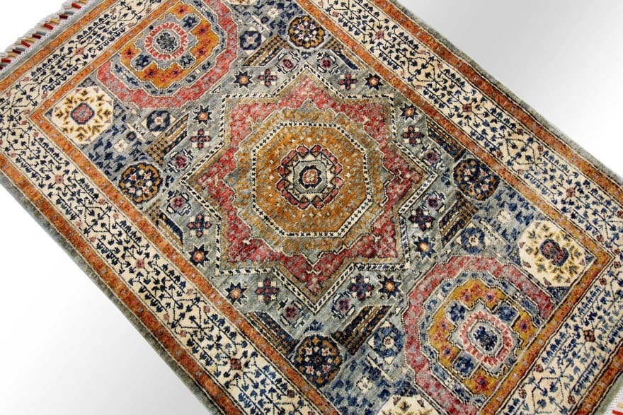 Mamluk Orientteppich 155x104 cm – Antiklook, handgeknüpft