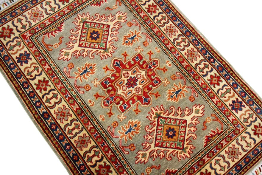 Kazak Orientteppich 143x98 cm - Antik-Look, handgeknüpft