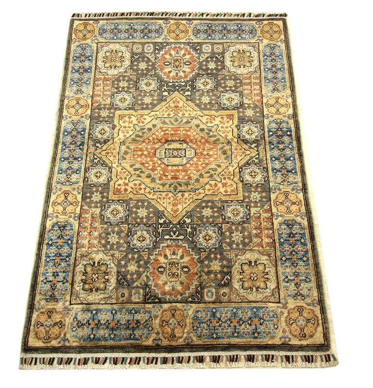 Mamluk Orientteppich 154x103 cm - antikes Design, handgeknüpft