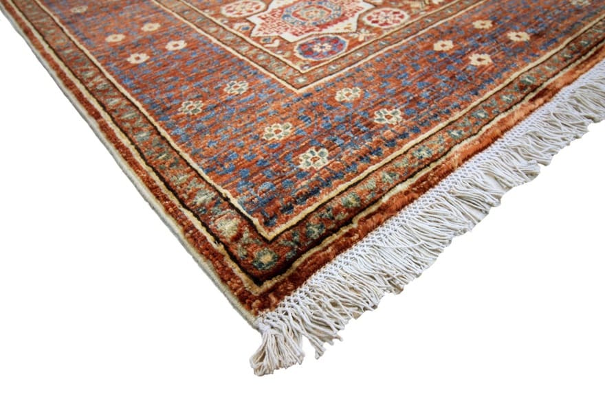 Mamluk Teppich 198x155 cm – Antiklook, handgeknüpft, Orientteppich