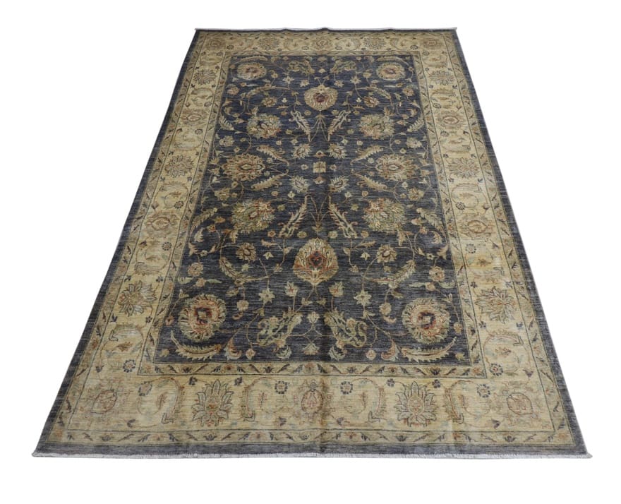Ziegler Orientteppich 308x206 cm, antikes Design, handgeknüpft