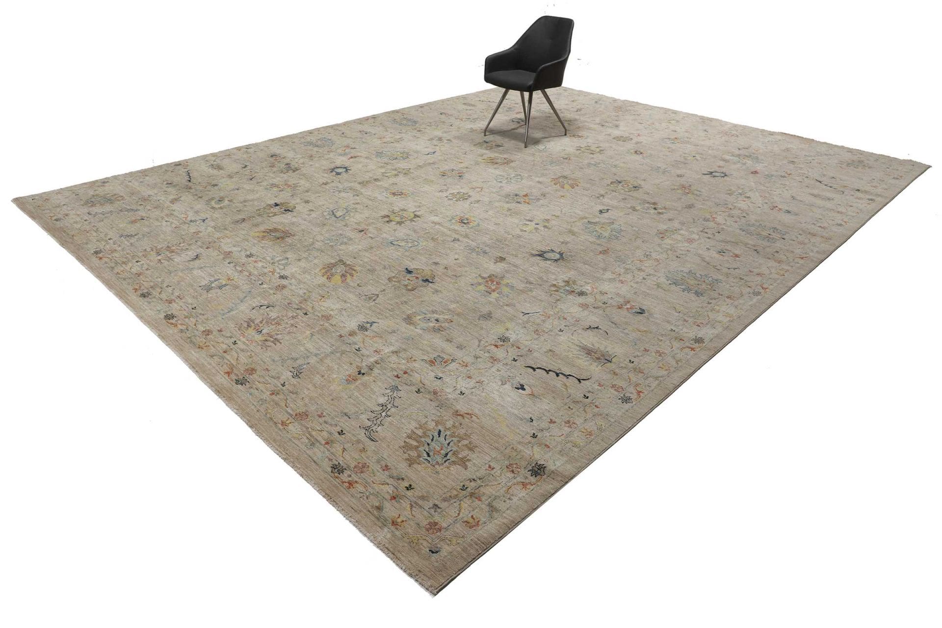 Ziegler Teppich 383 x 502cm aus Schurwolle, handgeknüpft Orientteppich