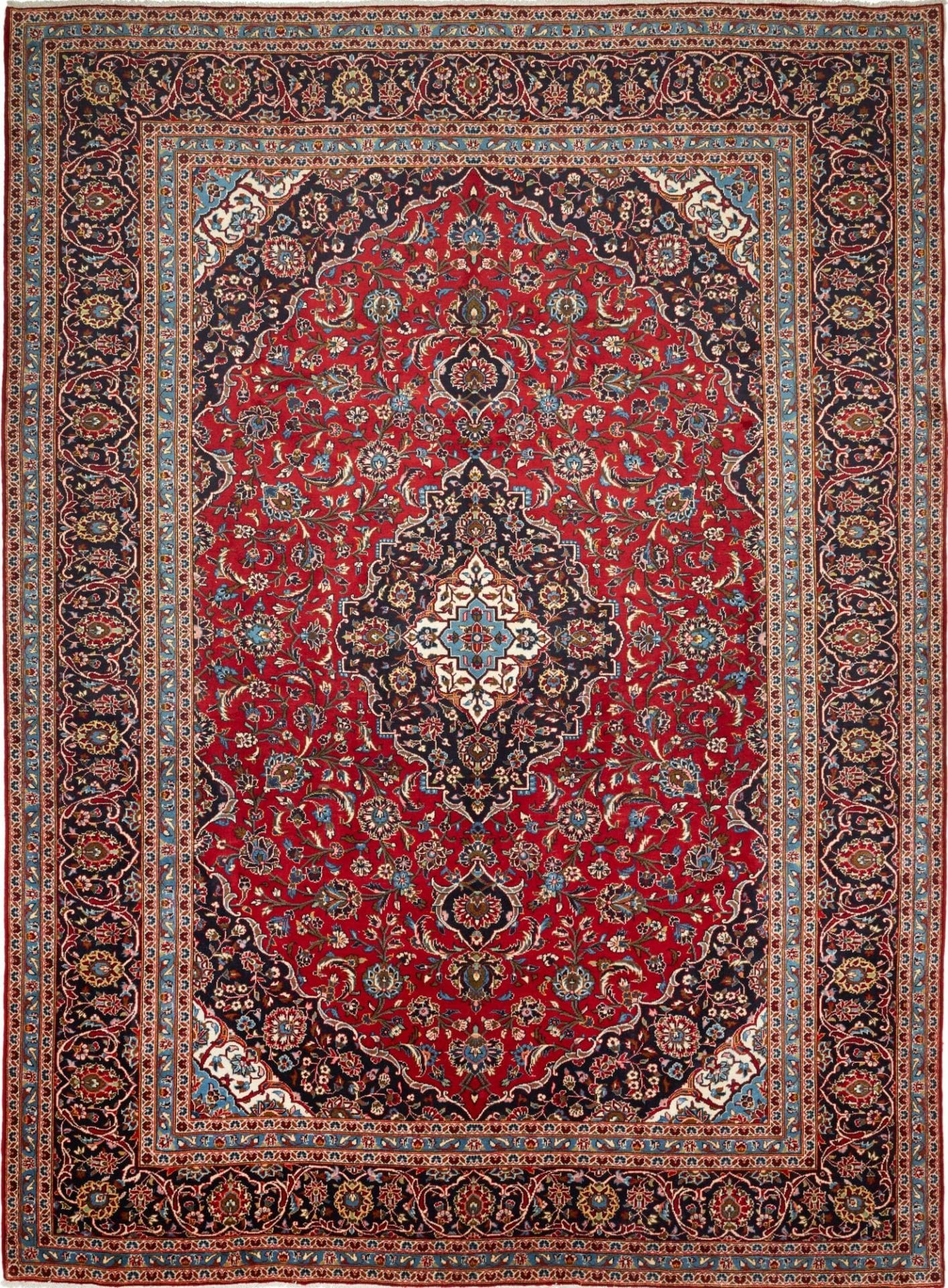 Kashan Teppich 296 x 402 cm – Handgeknüpft, Perserteppich
