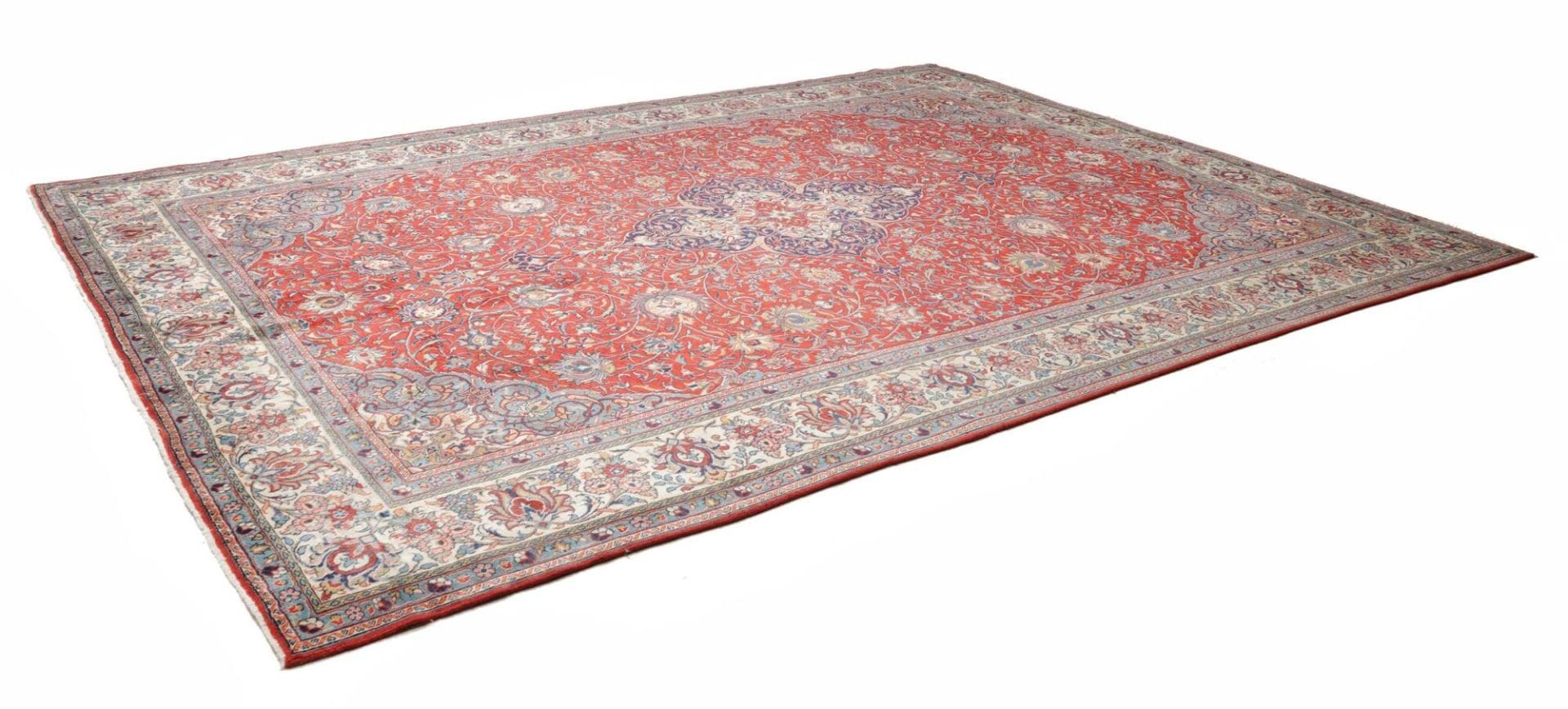 Orientteppich Sarough 290 x 388 cm – handgeknüpft, Wolle, Pflanzenfarbe