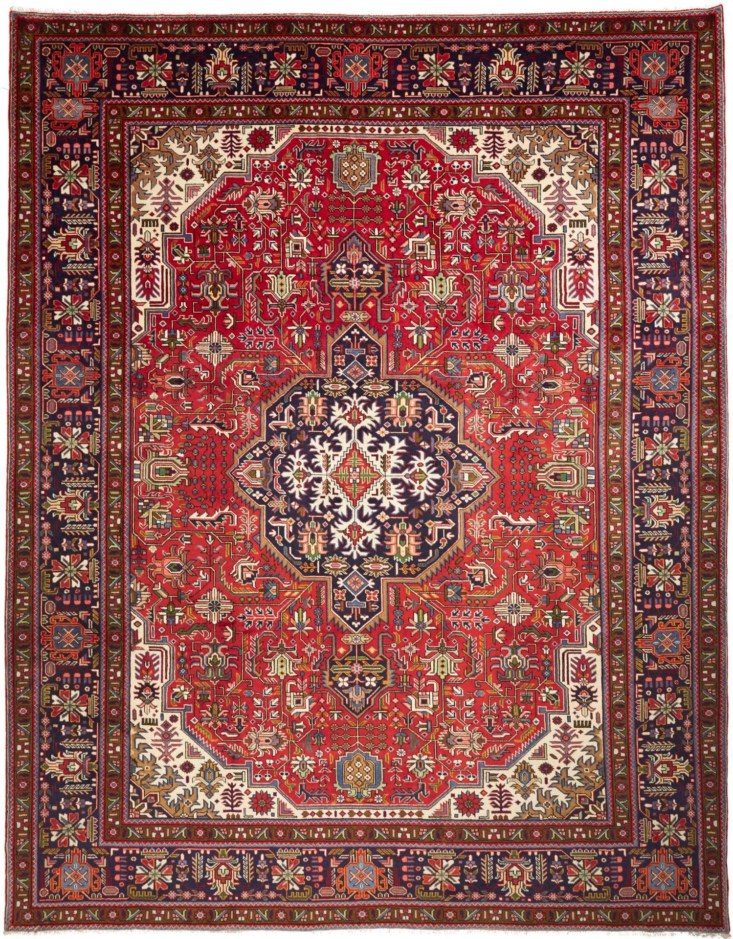 Täbriz Teppich 307 x 399cm, handgeknüpft, aus Schurwolle, Perserteppich