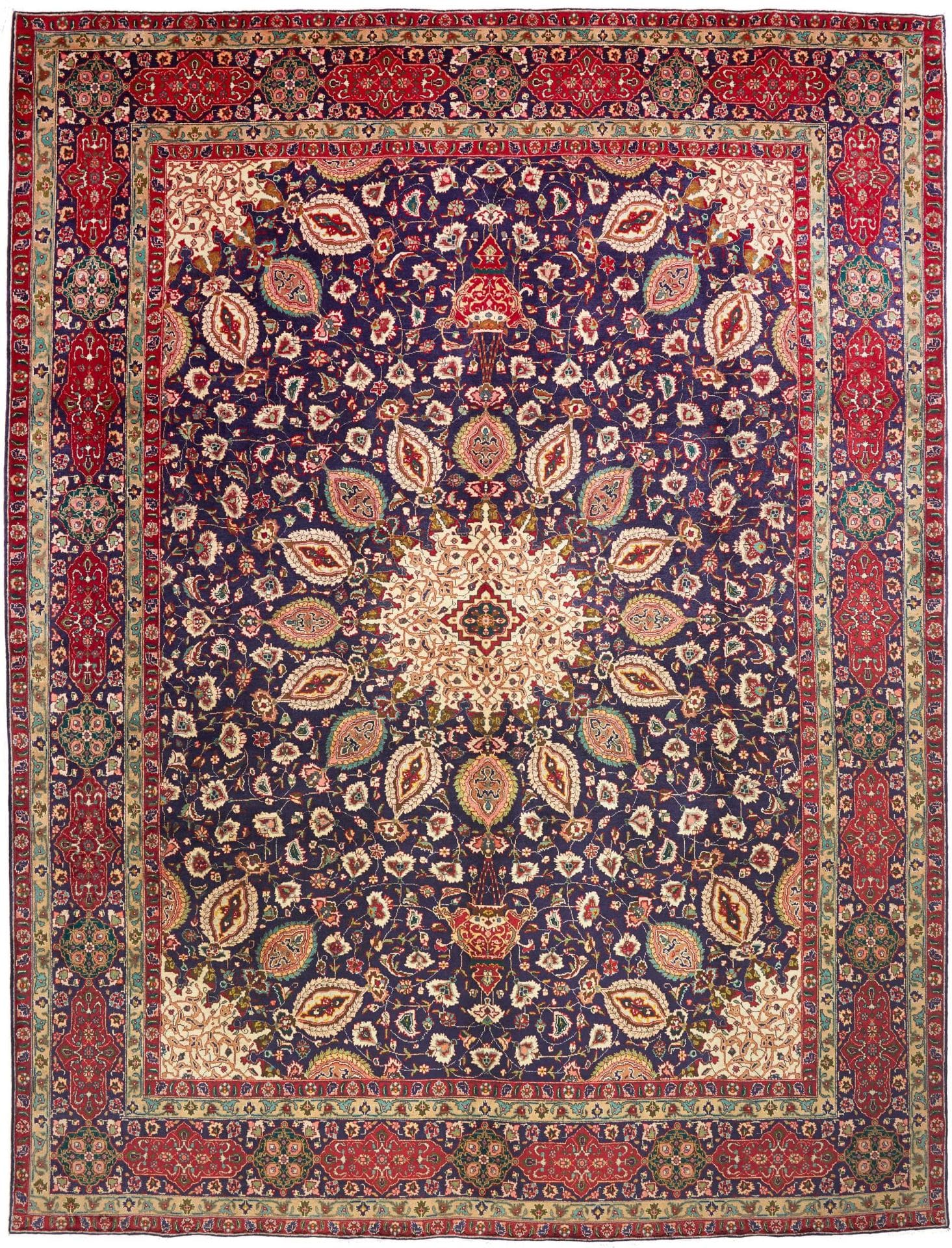 Orientteppich Täbriz 303 x 395cm, handgeknüpft aus Schurwolle H1