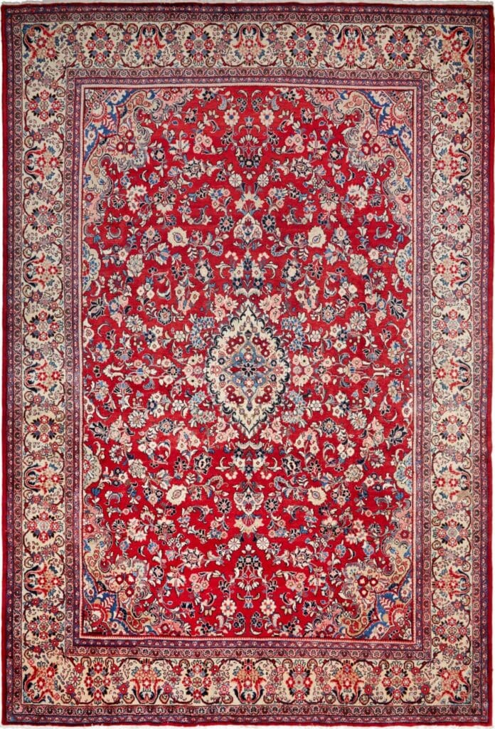 Sarough Orientteppich 279 x 407 cm, handgeknüpft, Schurwolle