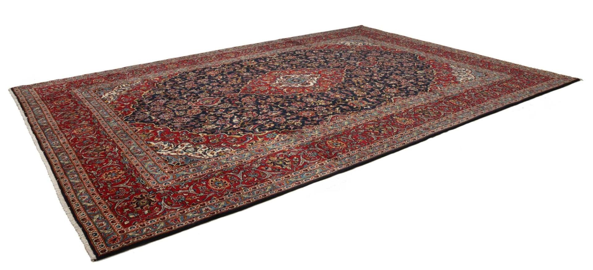 Kashan Teppich 298 x 418 cm | Schurwolle | Handgeknüpft | Perserteppich