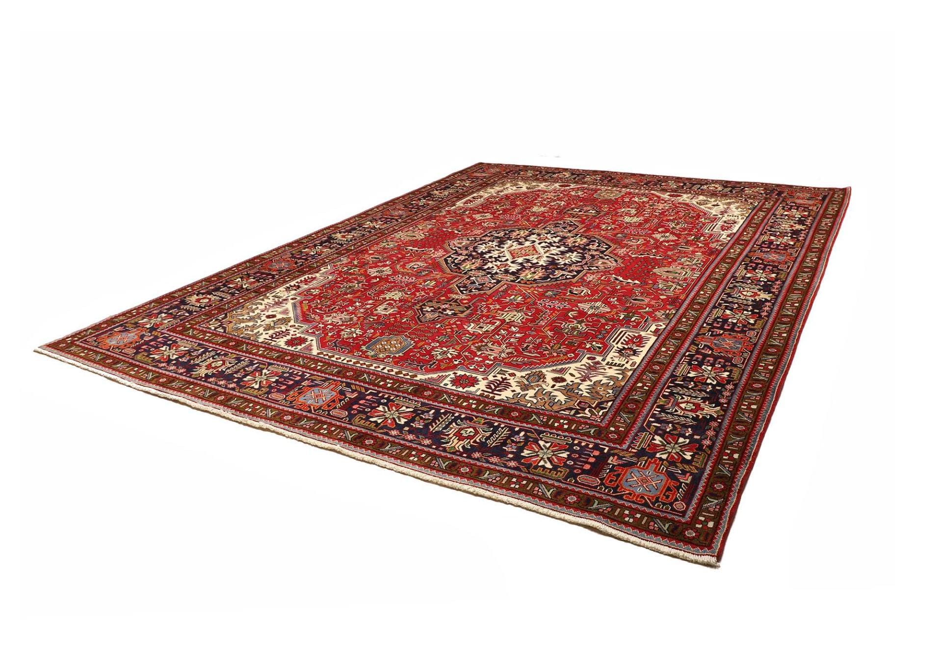 Täbriz Teppich 307 x 399cm, handgeknüpft, aus Schurwolle, Perserteppich