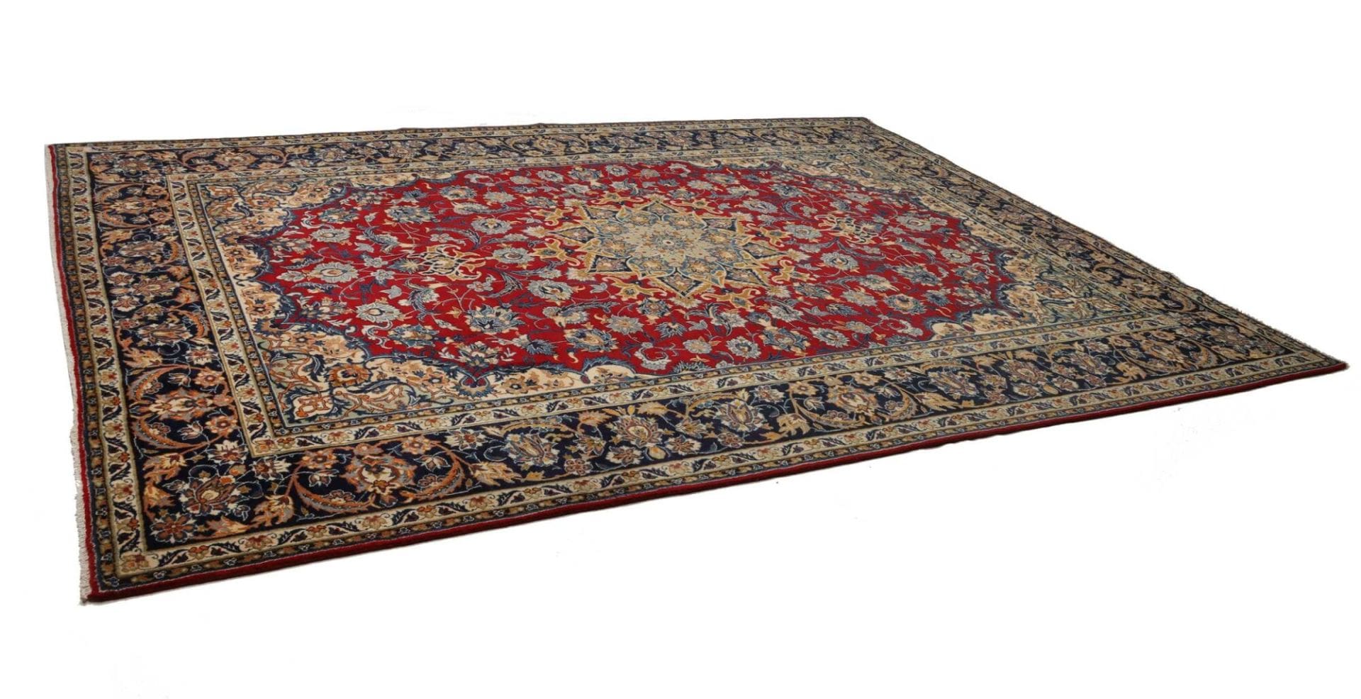 Najafabad Teppich 303 x 390cm, handgeknüpft, Perserteppich