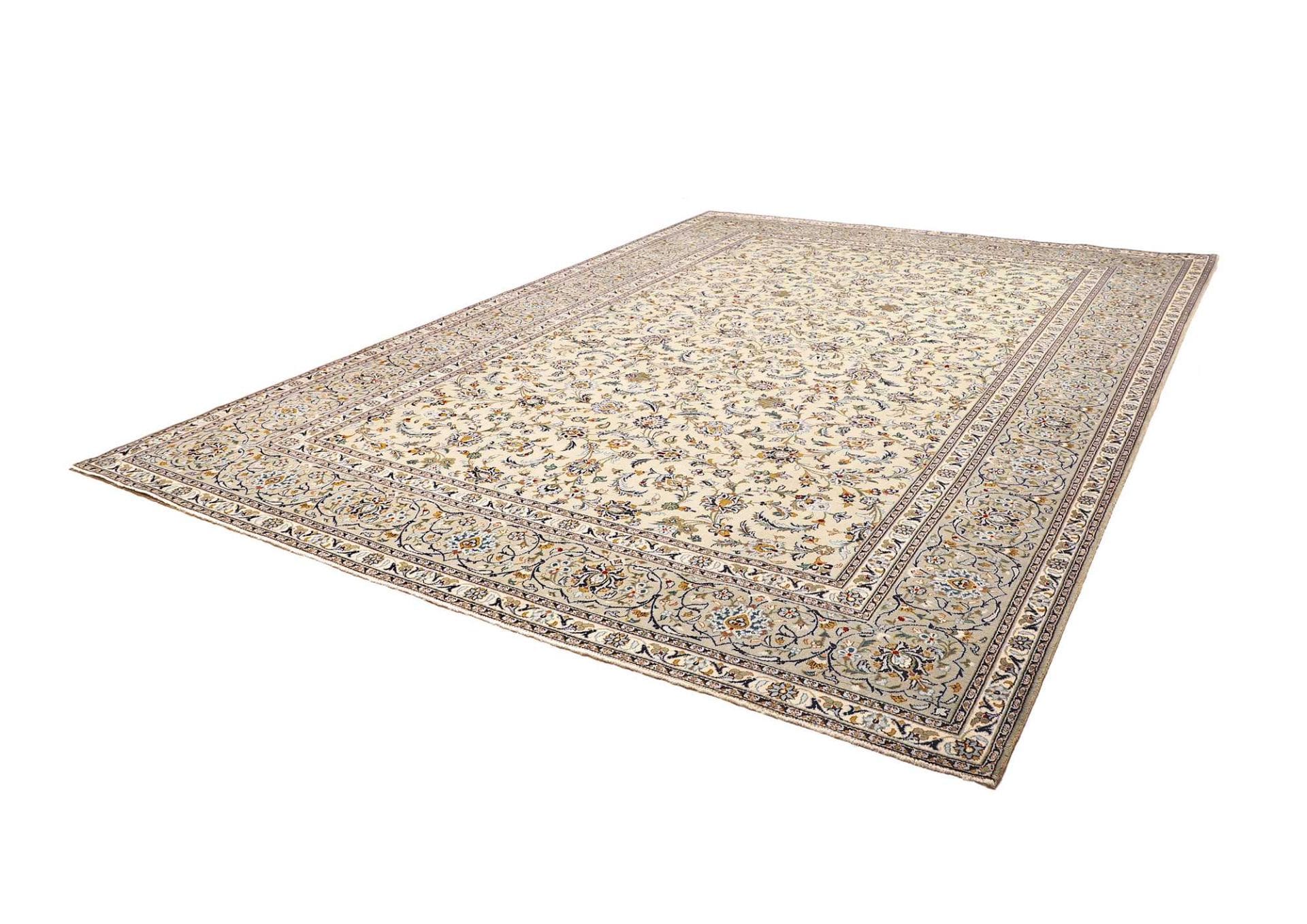 Kashan Teppich 301 x 404cm, handgeknüpft, aus Schurwolle, Perserteppich