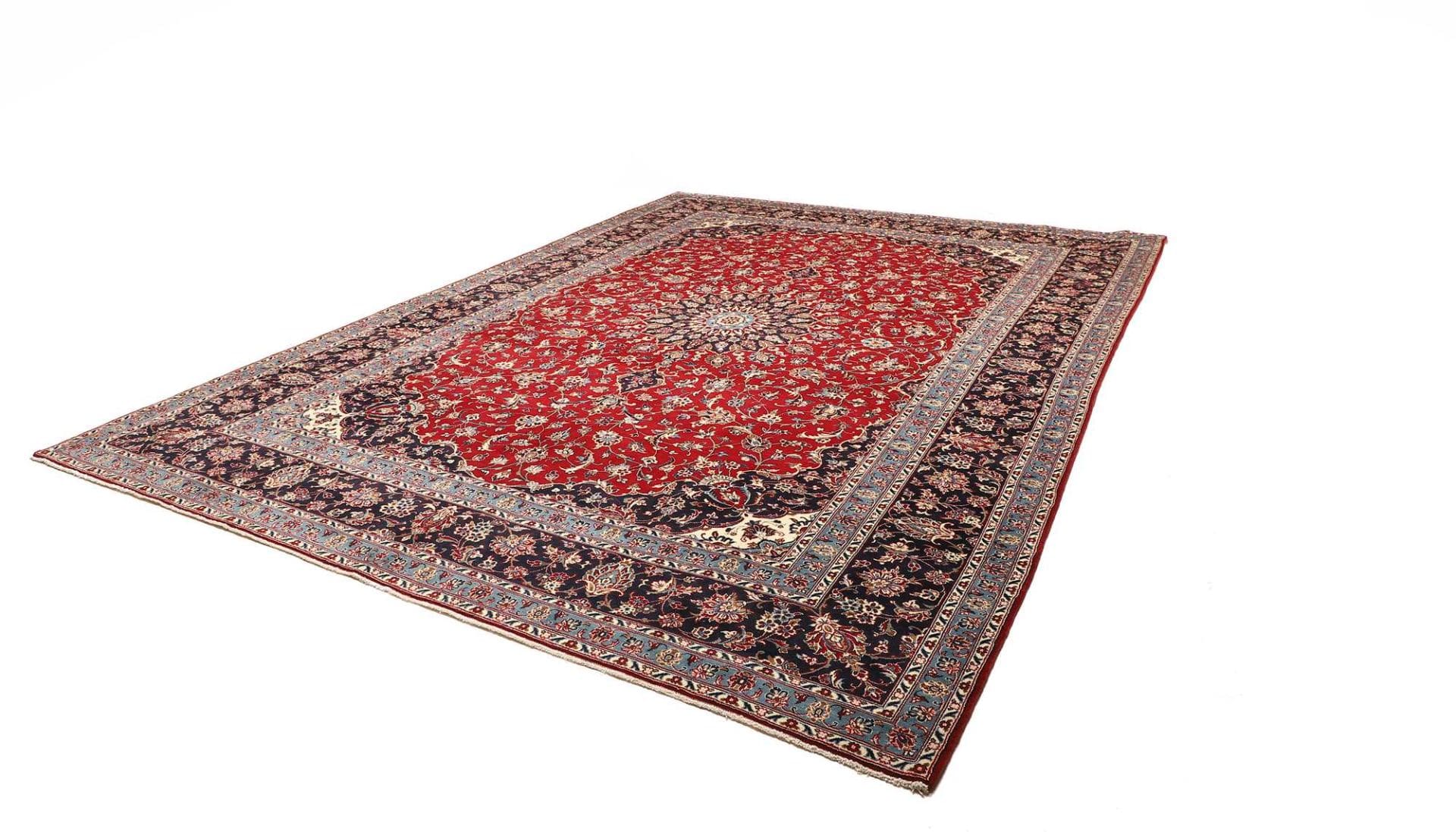 Kashan Teppich 298 x 400cm, handgeknüpft, Schurwolle, Perserteppich