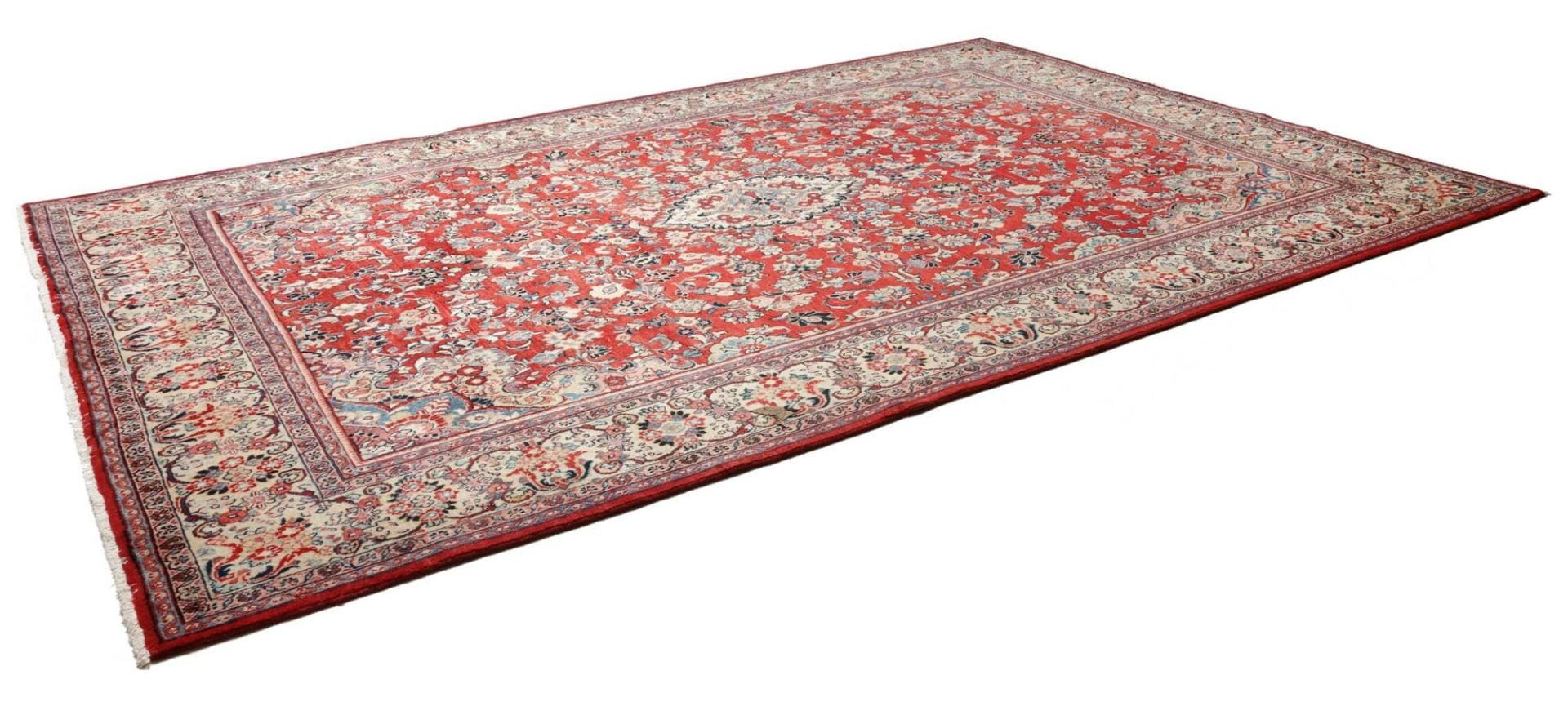 Sarough Orientteppich 279 x 407 cm, handgeknüpft, Schurwolle