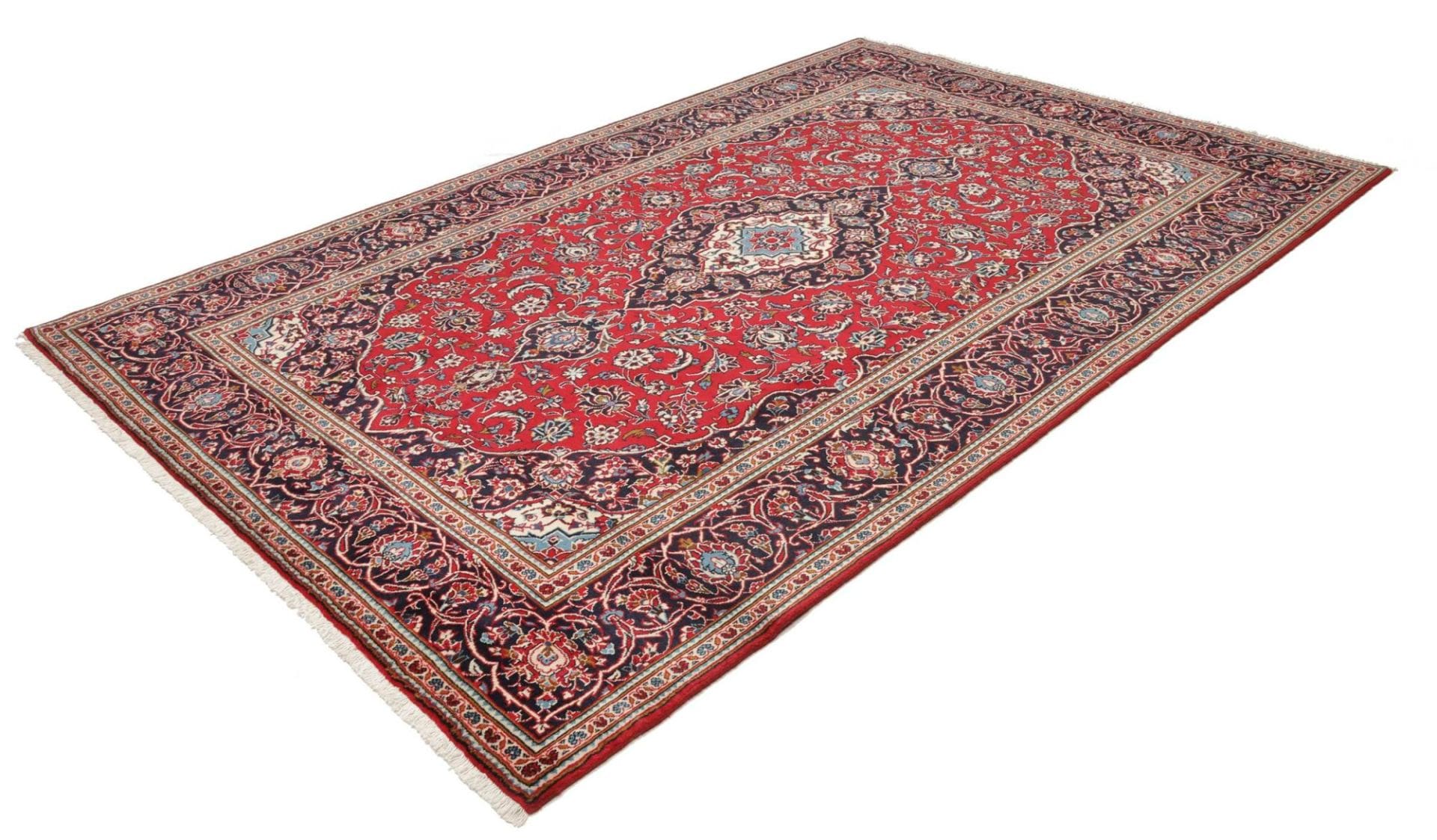 Kashan Teppich 299 x 398cm, handgeknüpft, Perserteppich, Schurwolle