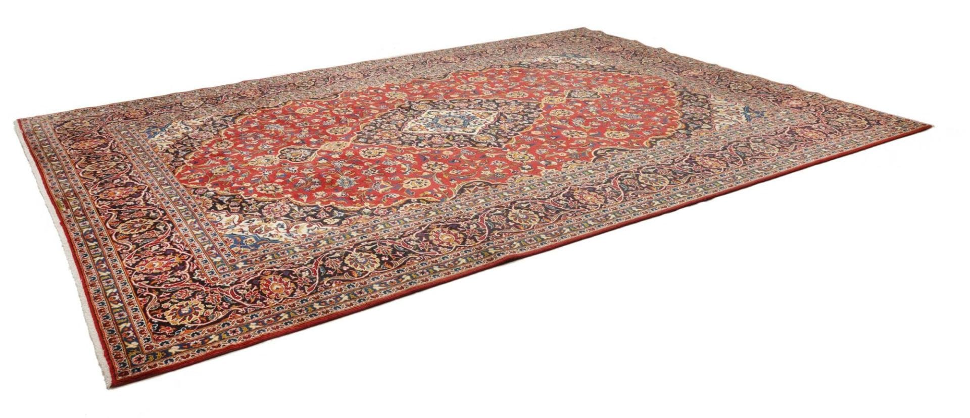 Kashan Teppich 295 x 402cm – Handgeknüpft, Perserteppich, Wolle