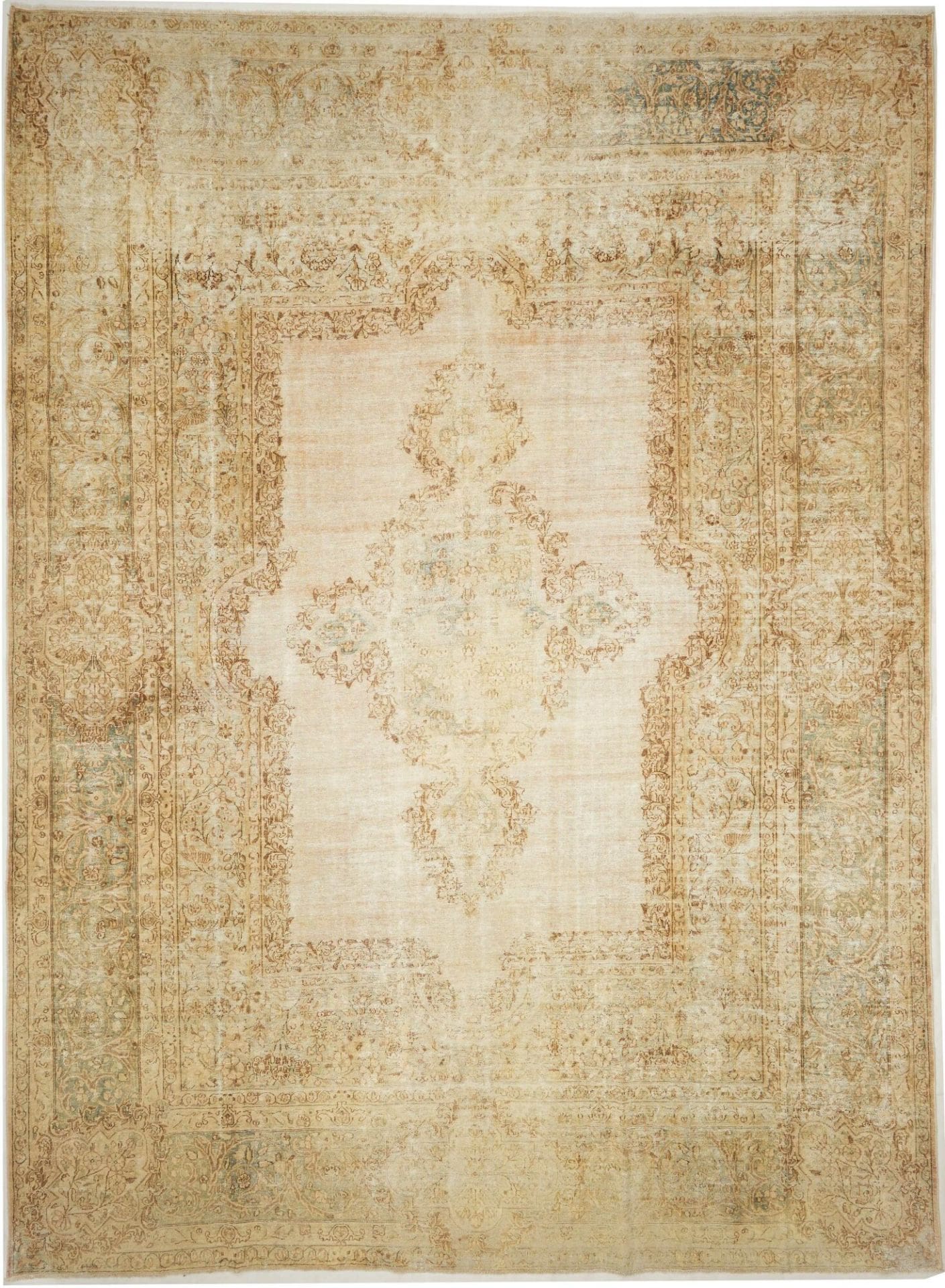 Vintage Perserteppich 297 x 400cm, Schurwolle, handgeknüpft