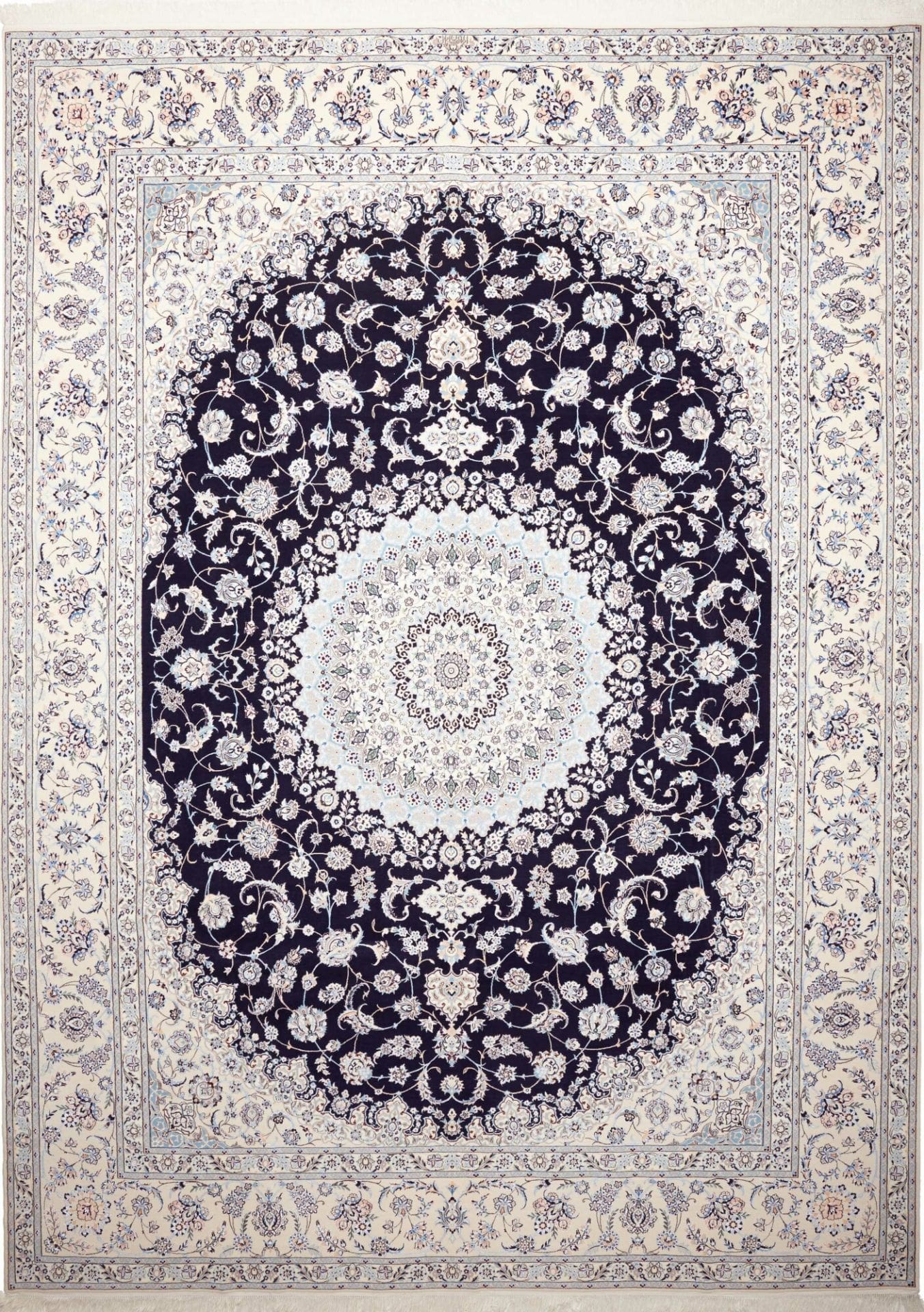 Nain 6La 900K/Qm Orientteppich 305 x 411 cm, florale Muster, handgeknüpft H1