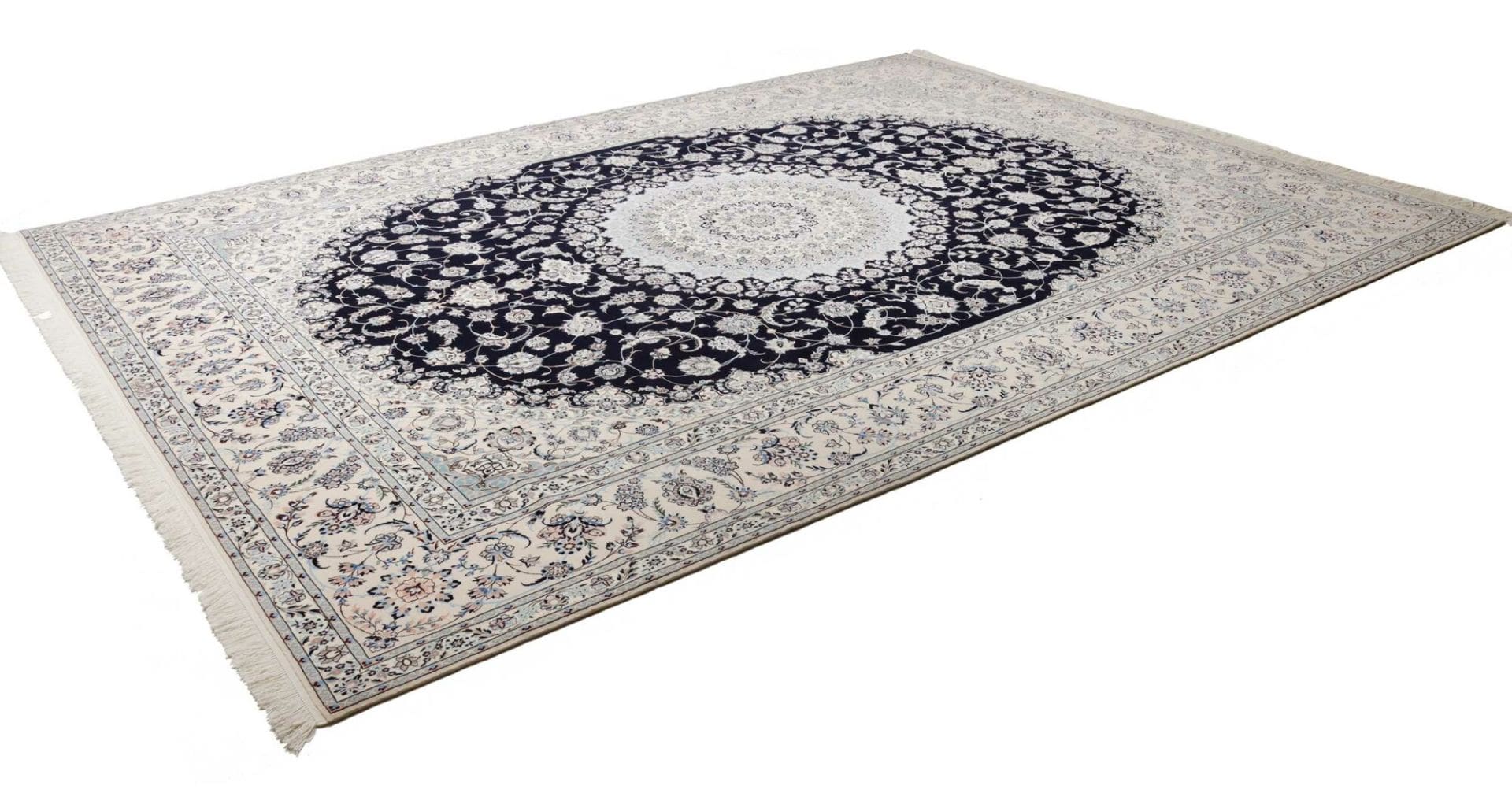 Nain 6La 900K/Qm Orientteppich 305 x 411 cm, florale Muster, handgeknüpft H1