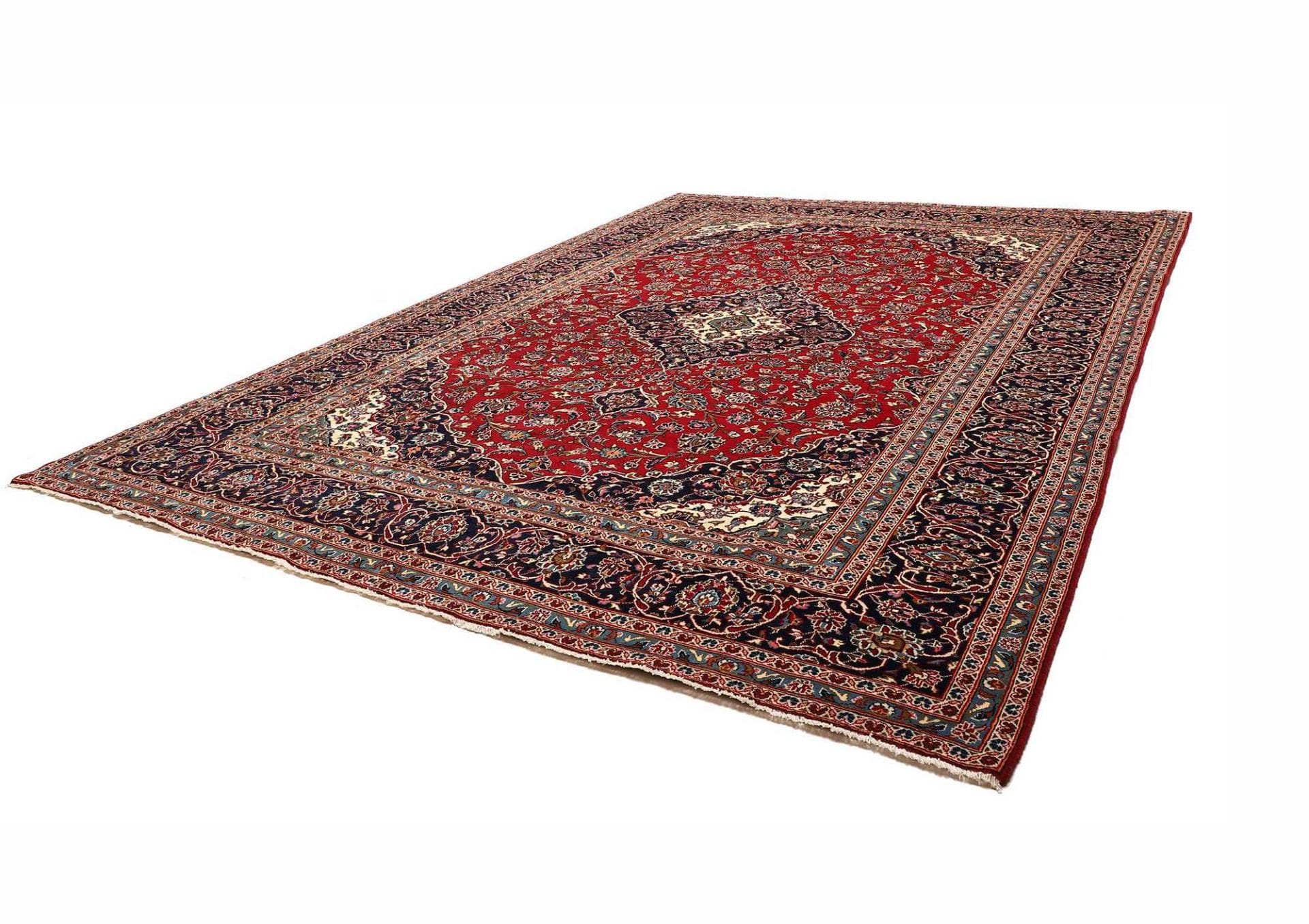 Kashan Teppich 298 x 408cm – Handgeknüpft, Perserteppich, Schurwolle
