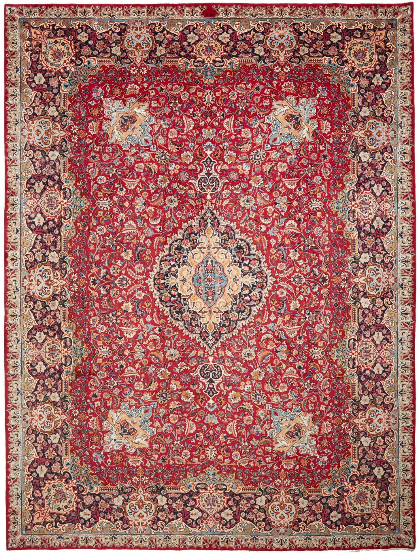 Kashan Teppich 303 x 396cm – Handgeknüpft, Schurwolle, Perserteppich H1
