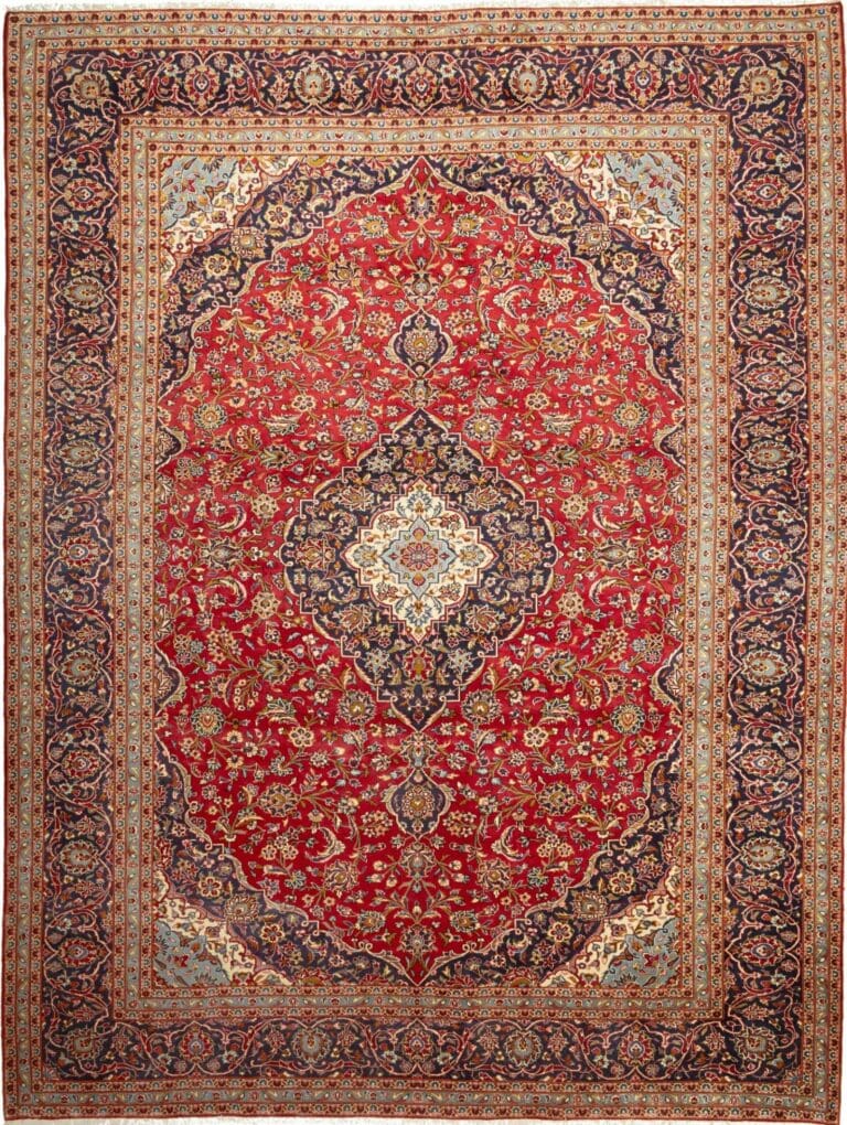 Kashan Teppich 317 x 392 cm – Handgeknüpft, Perserteppich