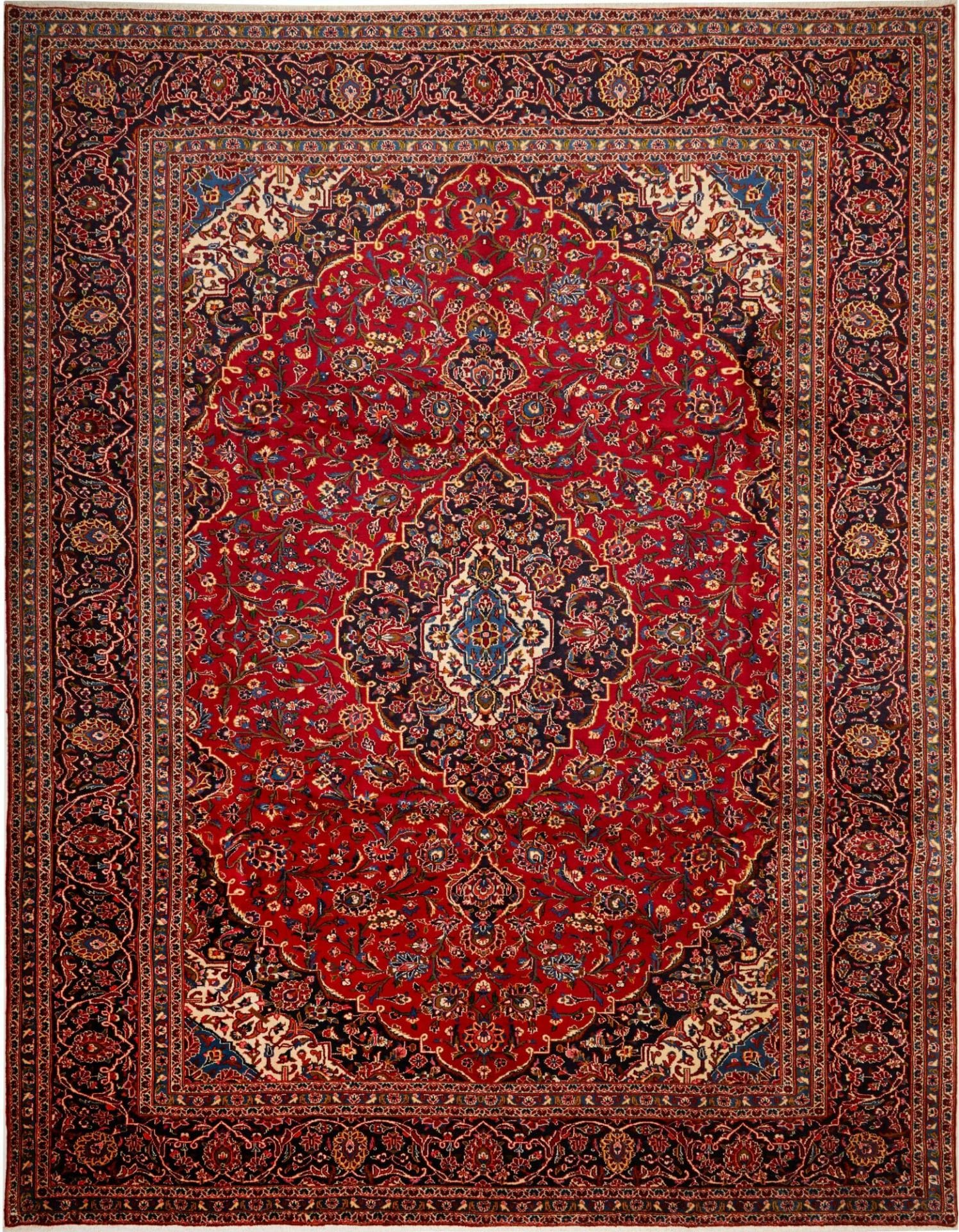 Kashan Teppich 313 x 400 cm - Perserteppich, handgeknüpft