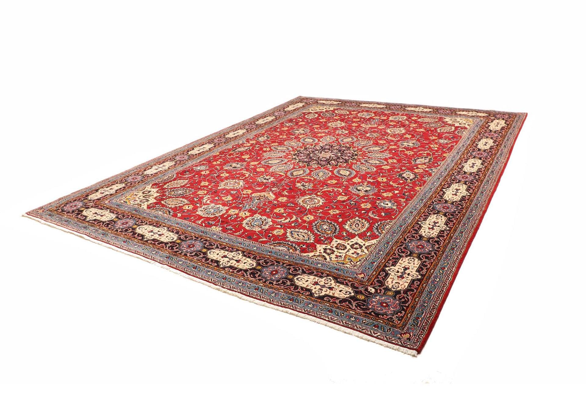 Eleganter Sarough Teppich 301 x 390cm, Schurwolle, handgeknüpft H1