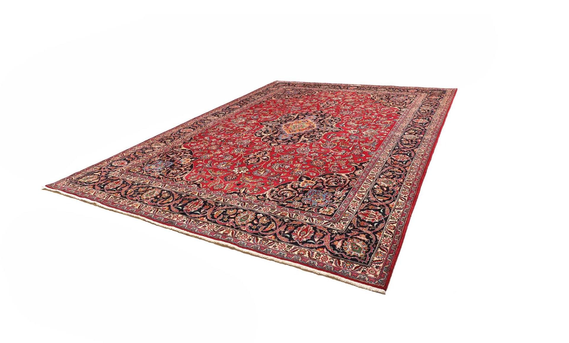 Orientteppich Mashad 295 x 405cm, florale Muster, handgeknüpft