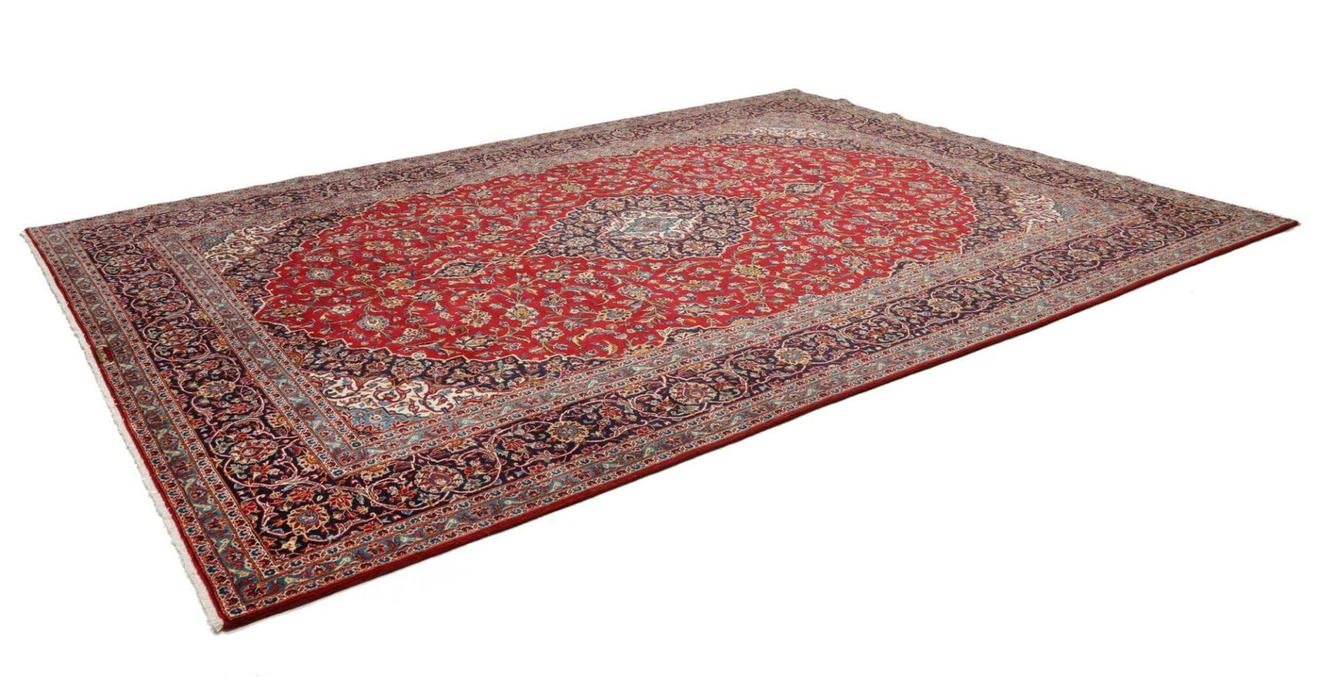 Kashan Teppich 308 x 405 cm - handgeknüpft, Perserteppich