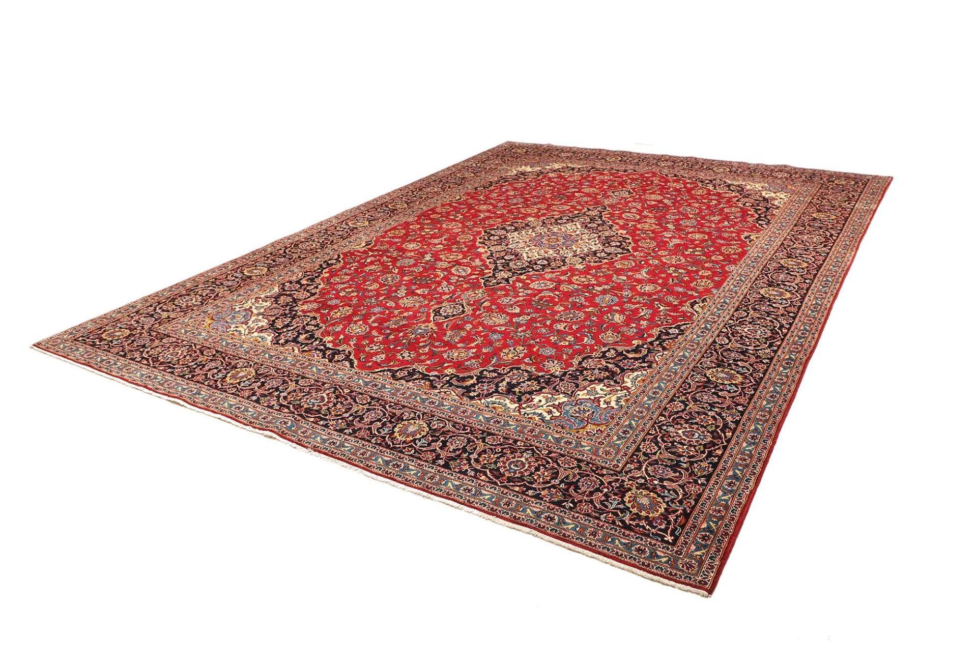 Kashan Teppich 303 x 396cm – Handgeknüpft, Perserteppich