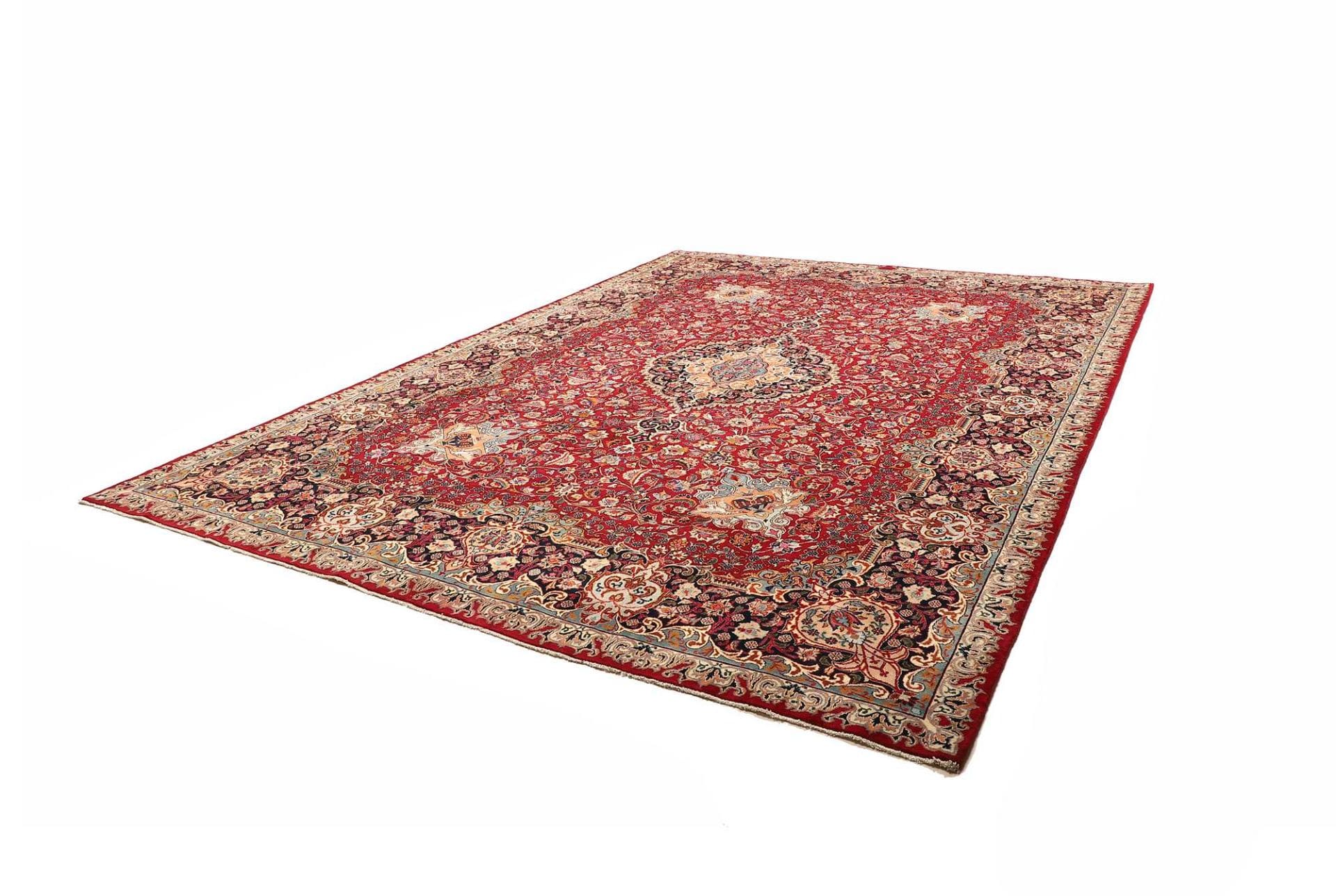 Kashan Teppich 303 x 396cm – Handgeknüpft, Schurwolle, Perserteppich H1