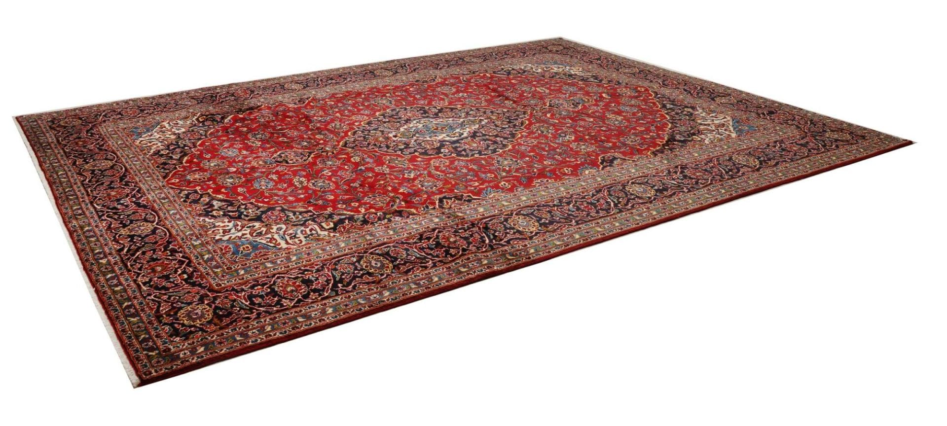 Kashan Teppich 313 x 400 cm - Perserteppich, handgeknüpft