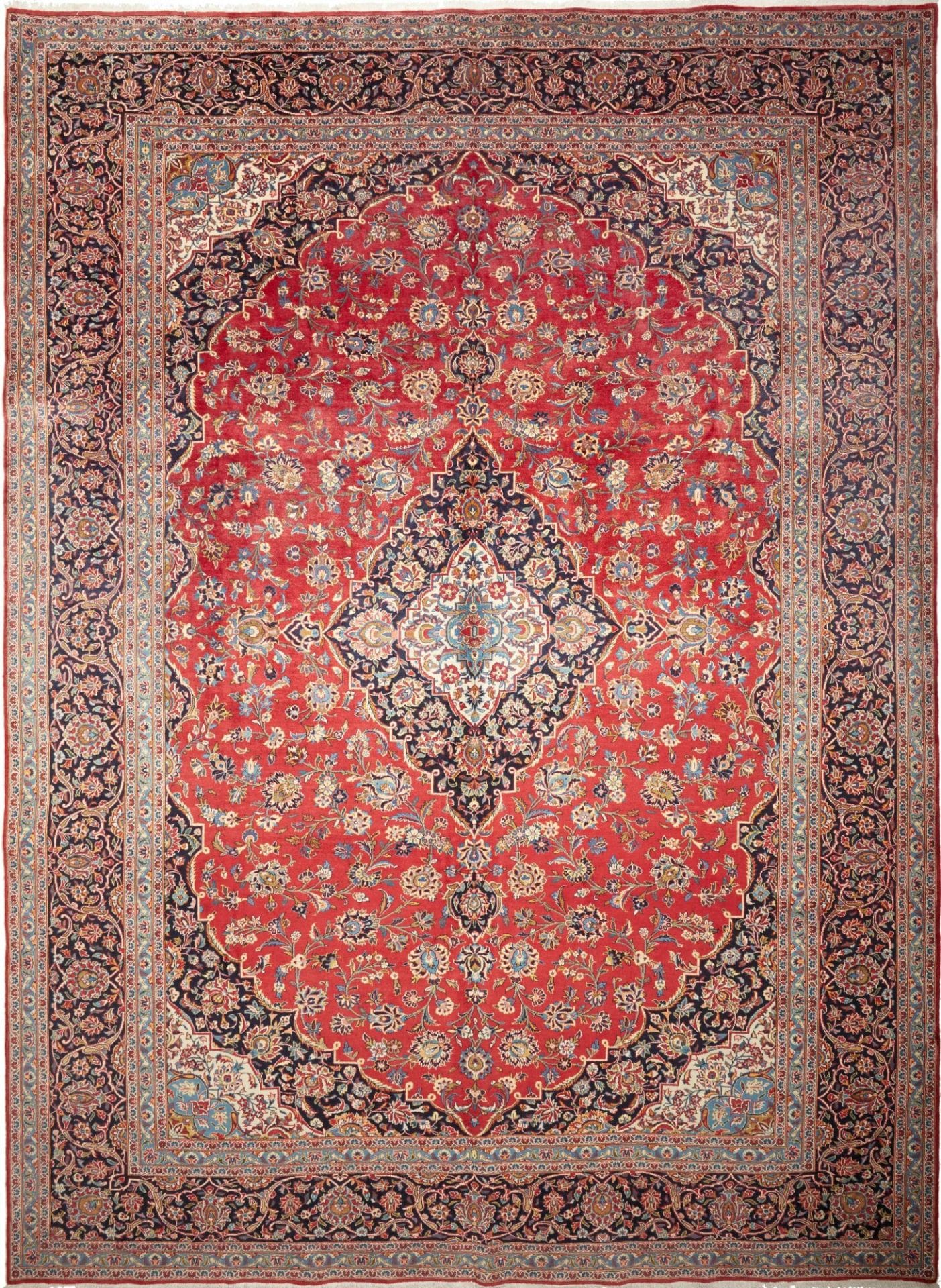 Kashan Teppich 303 x 413 cm – handgeknüpft, Perserteppich