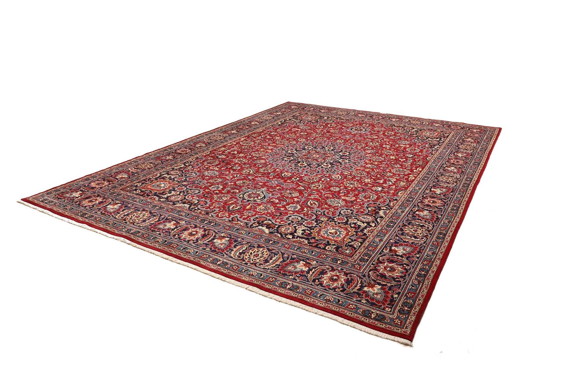 Kashan Teppich 298 x 393 cm – handgeknüpft, Perserteppich, Schurwolle H1