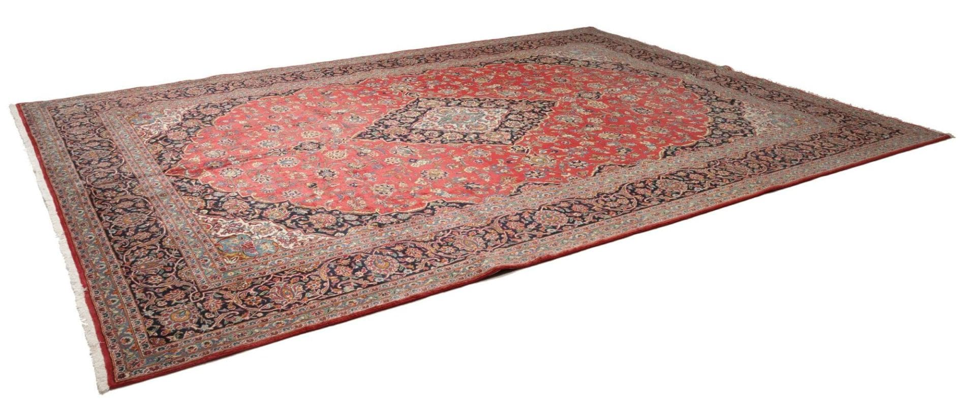 Kashan Teppich 303 x 413 cm – handgeknüpft, Perserteppich