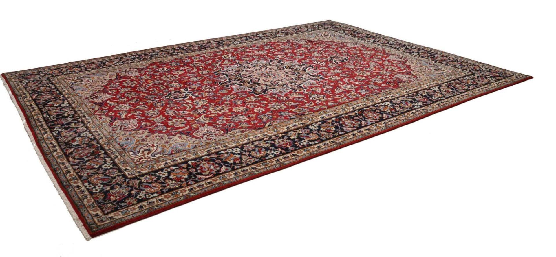 Najafabad Teppich 291 x 403cm, handgeknüpft, Wolle/Baumwolle, Perserteppich