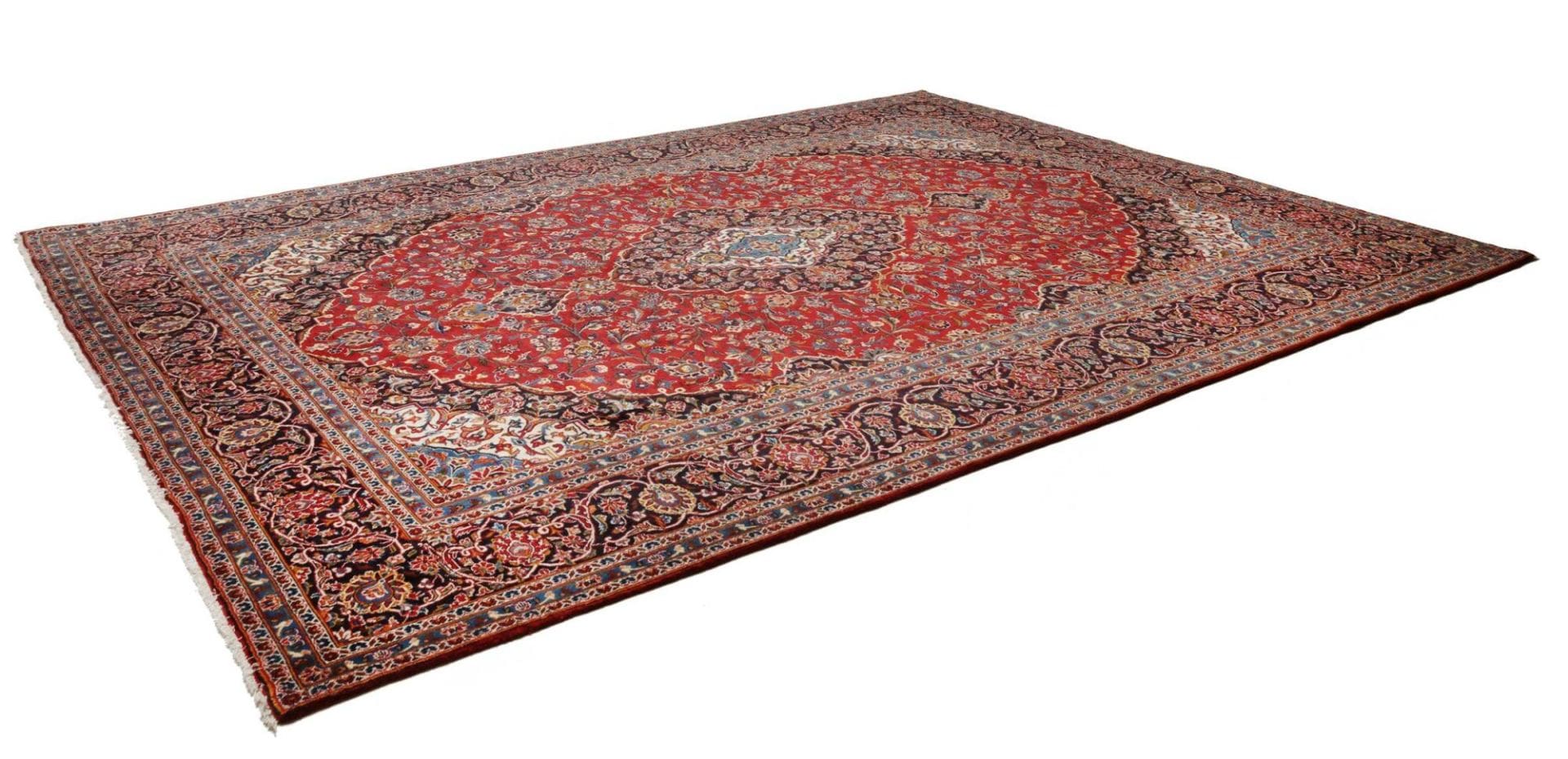 Kashan Orientteppich 300 x 390cm, Schurwolle, handgeknüpft