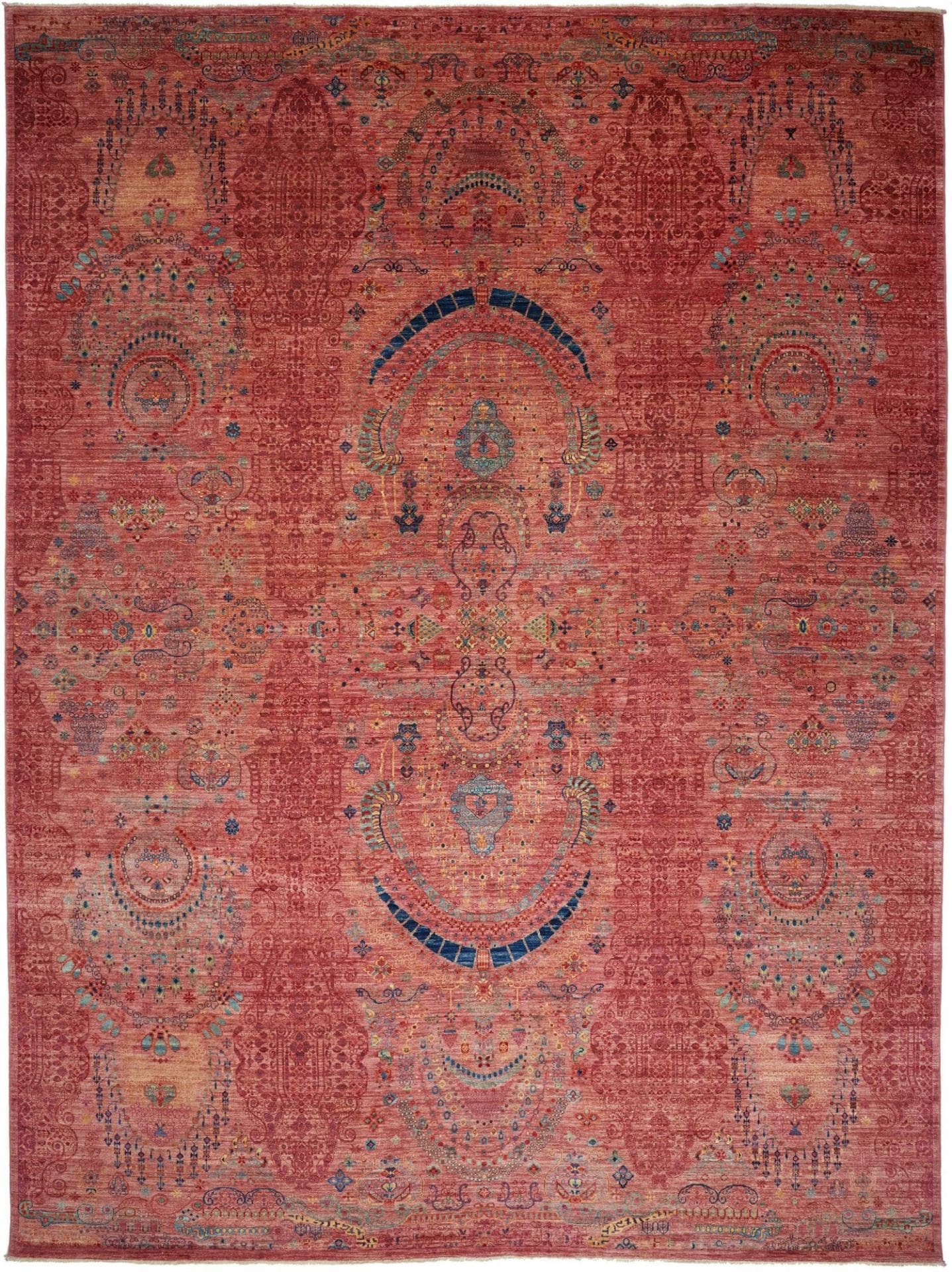 Samarkand Orientteppich 301 x 402cm, handgeknüpft, Schurwolle