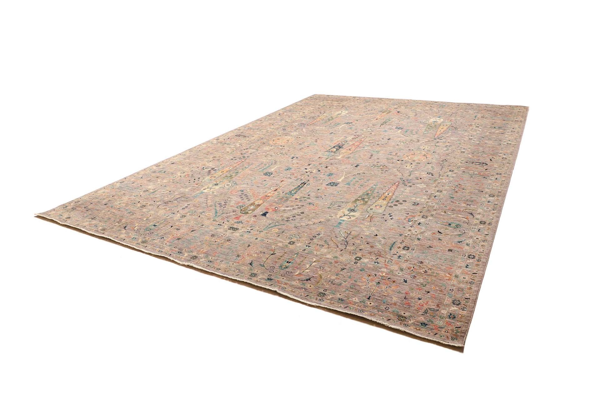 Samarkand Orientteppich 308 x 419cm, handgeknüpft, Schurwolle