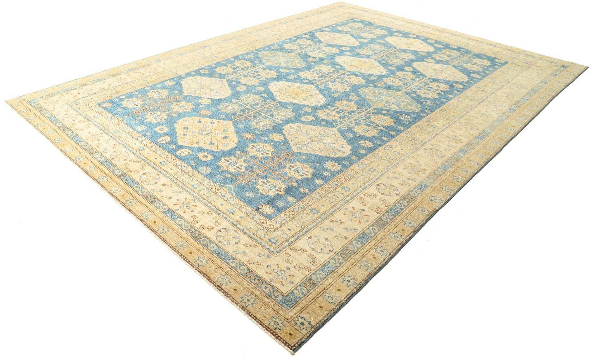 Kazak Teppich 311 x 424cm, geometrische Muster, handgeknüpft